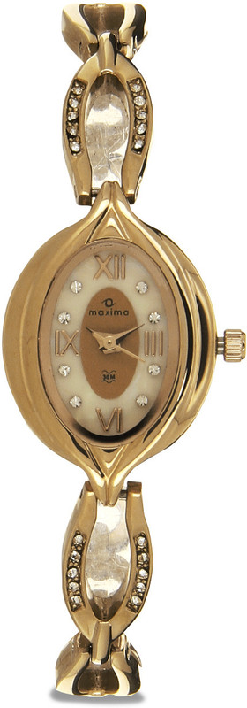 Maxima 32250BMLR Swarovski Analog Watch - For Women