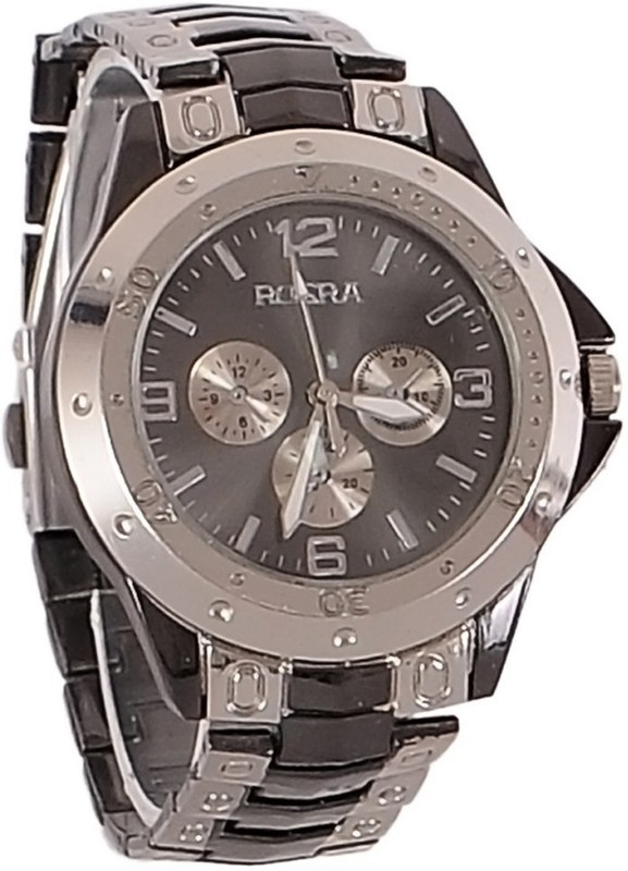 Rosra Black Silver-RTM19 Analog Watch - For Men