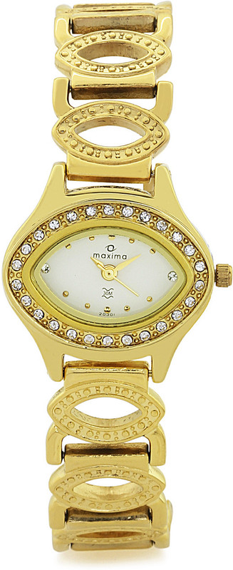 Maxima 20301BMLY Gold Analog Watch - For Women