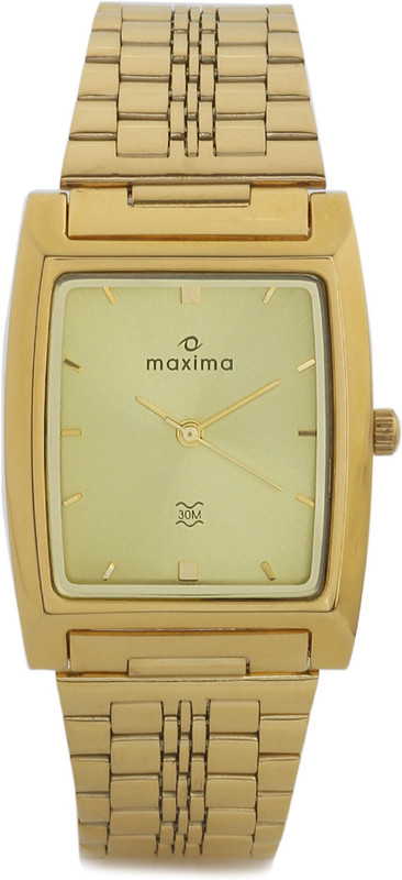 Maxima 10774CMGY Gold Analog Watch - For Men