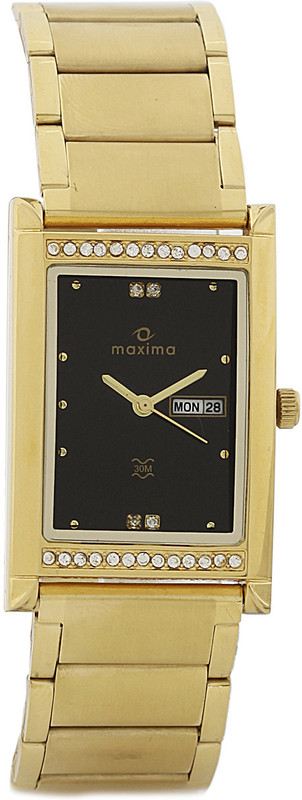 Maxima 15204CMGY Gold Analog Watch - For Men