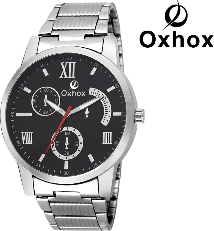 Oxhox BLACK CHRONOGRAPH Analog Watch - For Men