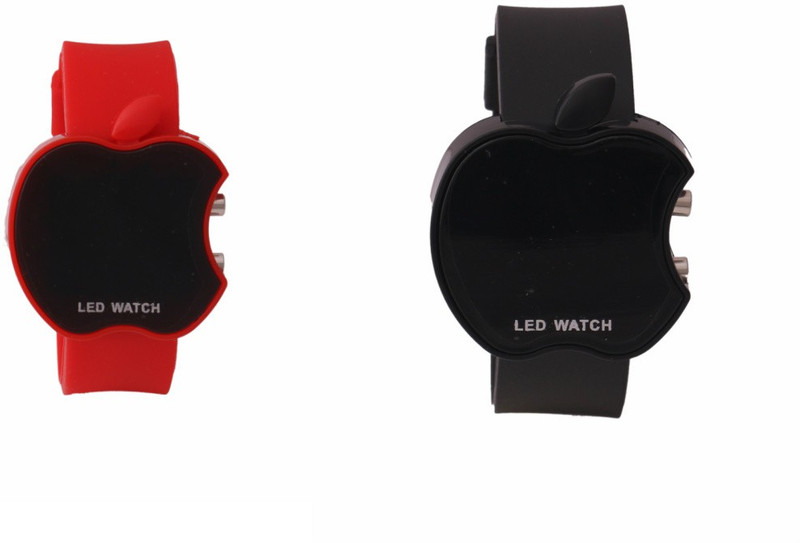 A One led aplle couples watches0022 Analog-Digital Watch - For Couple