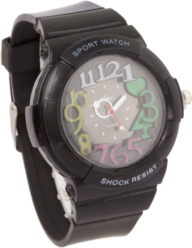 COSMIC SUPER COOL KIDS WATCH - BLACK RUBBER STRAP Analog Watch - For Boys & Girls