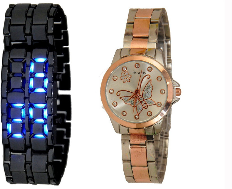 Declasse SOOMS LED - 0182 SOOMS LED Analog-Digital Watch - For Men & Women Declasse SOOMS LED - 0182 SOOMS LED Analog-Digital Watch - For Men & Women