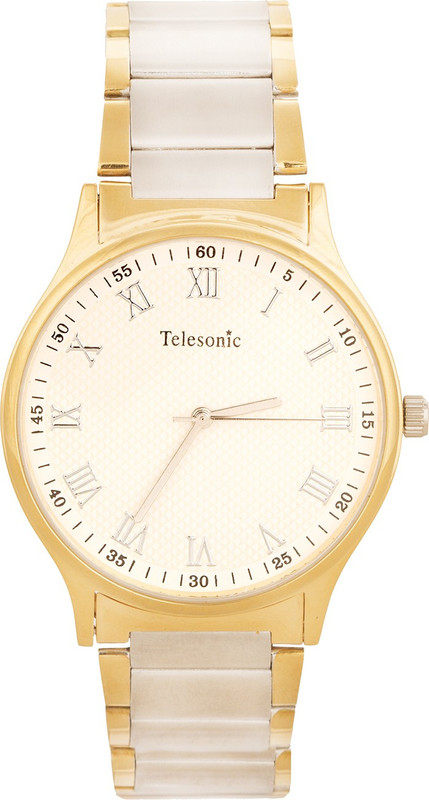 Telesonic DCS-07WHITE Shubham Series Analog Watch - For Men
