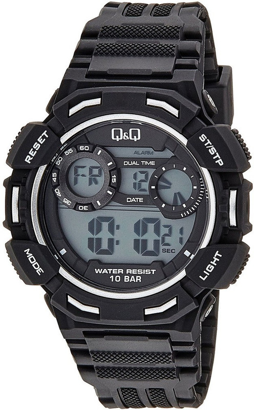 Q&Q M148-004Y 1/100S CHRONO Digital Watch - For Men