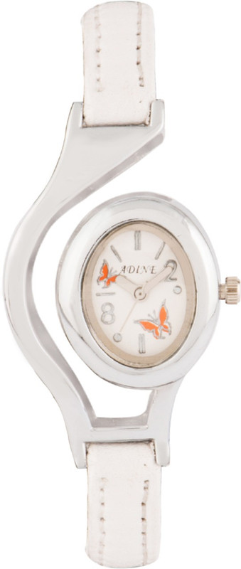 Adine AD-1302 WHITE-WHITE Fasionable Analog Watch - For Women Adine AD-1302 WHITE-WHITE Fasionable Analog Watch - For Women