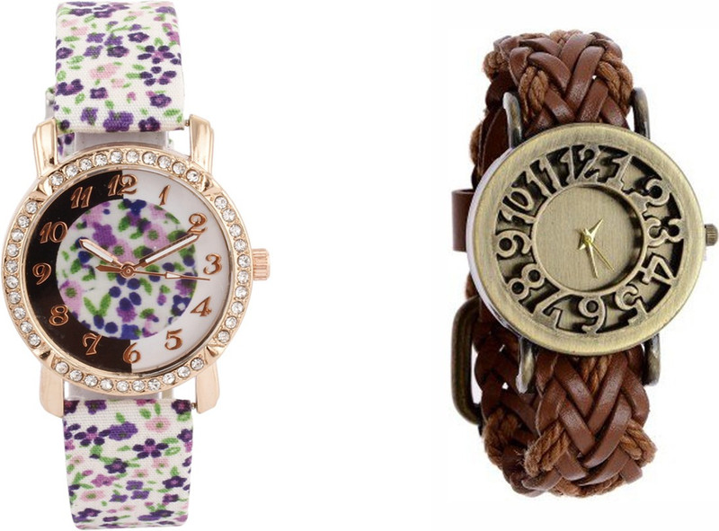 COSMIC KEW8755 SET OF 2 STYLISH WOMEN BRACELET WATCH Analog Watch - For Women