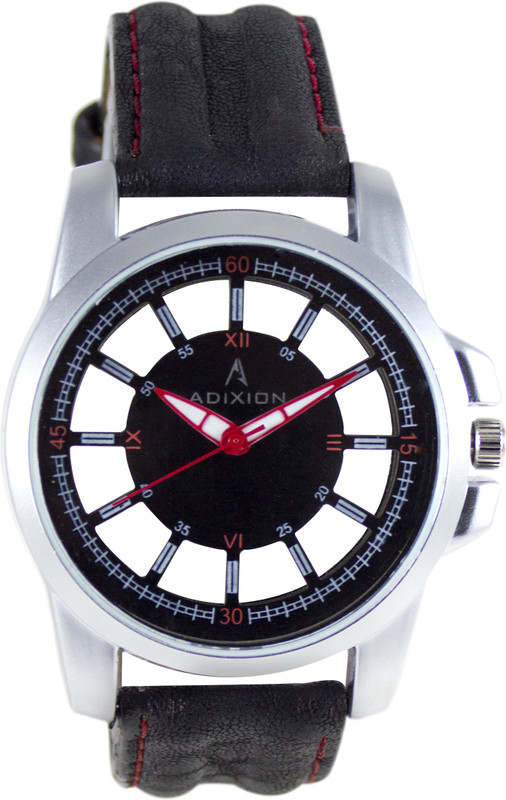 ADIXION 9522SLB1 New Genuine Leather Youth Transparent Wrist Watch Analog Watch - For Men