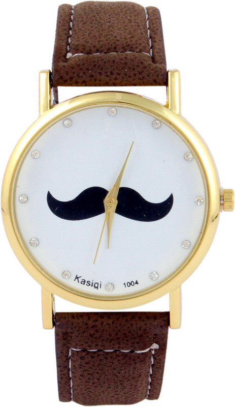 COSMIC Moustache Unisex Analog Wrist Watch- brown strap Analog Watch - For Men