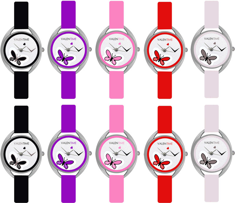 VALENTIME New Designer Branded Different Color Diwali Offer Combo20 Valentine Love1to5 Analog Watch - For Women VALENTIME New Designer Branded Different Color Diwali Offer Combo20 Valentine Love1to5 Analog Watch - For Women