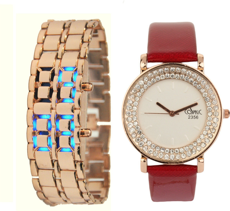 COSMIC DIAMOND JALICHAIN - 6483 DIAMOND JALICHAIN Analog-Digital Watch - For Men & Women