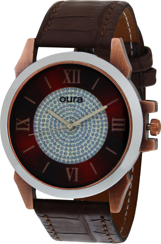 Oura Antik Copper Case Stylist Casual wear Analog Watch - For Men