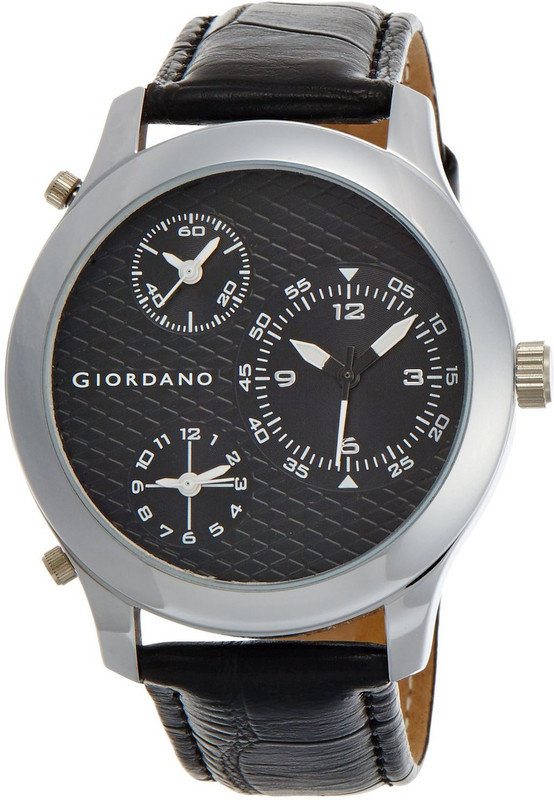Giordano 60067 Black Analog Watch - For Men