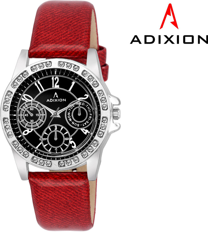 ADIXION 9401SL01A New Chronograph Pattern Leather Strep Watch Analog Watch - For Women
