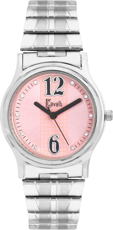 Cavalli CW114 Trendy & Designer Pink Dial Stainless Steel Analog Watch - For Women
