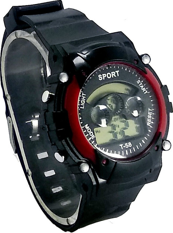 Faas Digital Sports Black Unisex Watch 7 lights (Good Gift For Your Loved One ) Digital Watch - For Boys & Girls