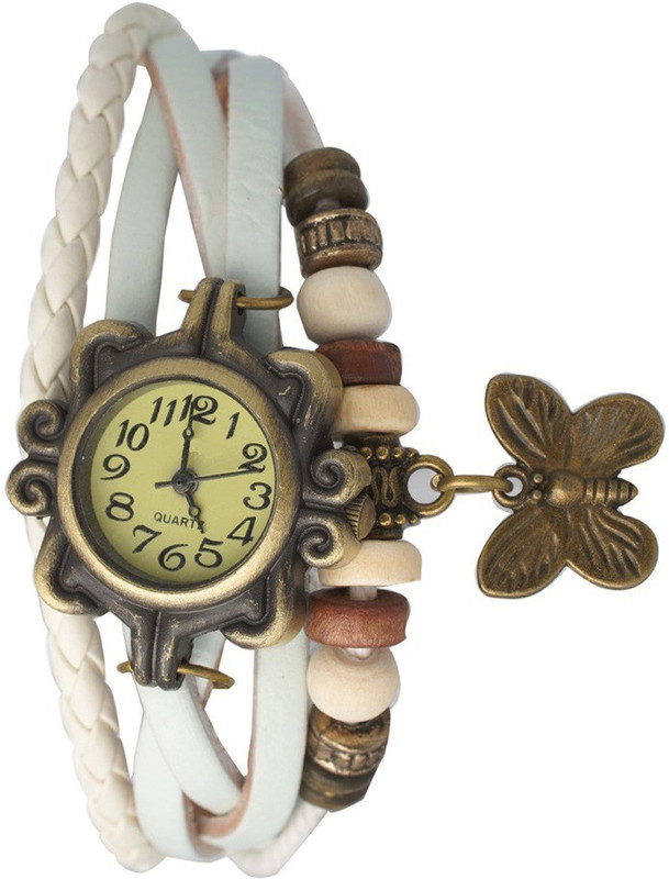 Felizer Round dial Butterfly watch for Womens & Girls (White) Analog Watch - For Women Felizer Round dial Butterfly watch for Womens & Girls (White) Analog Watch - For Women