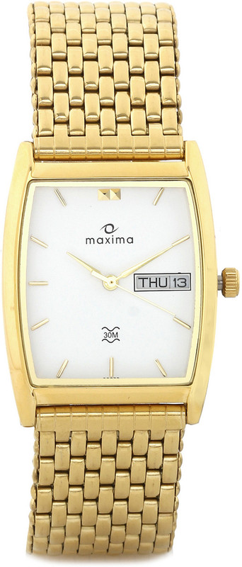 Maxima 29272CMGY Gold Analog Watch - For Men