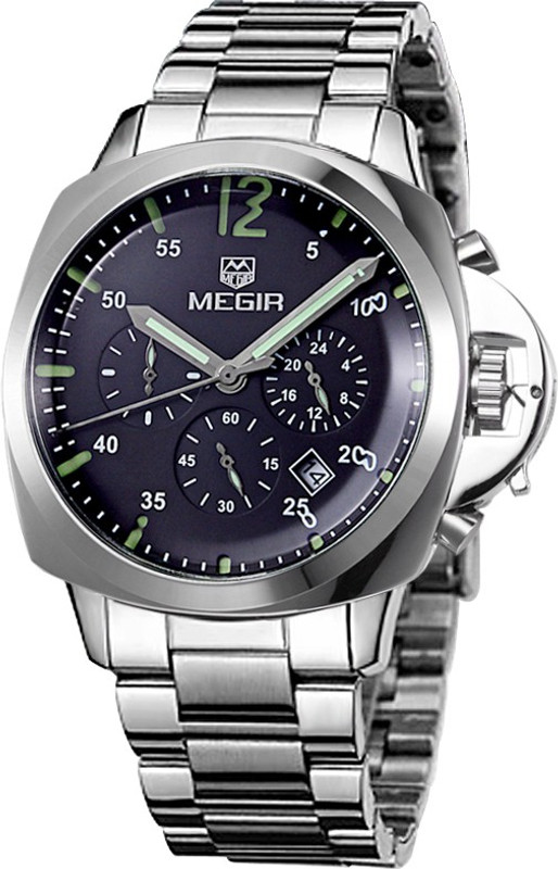 Megir 3006-Black Analog Watch - For Men