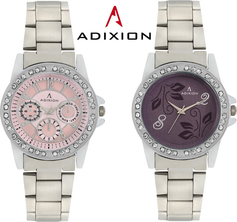 ADIXION 9401SM0607 Combo New Chronograph Pattern Steel Analog Watch - For Women