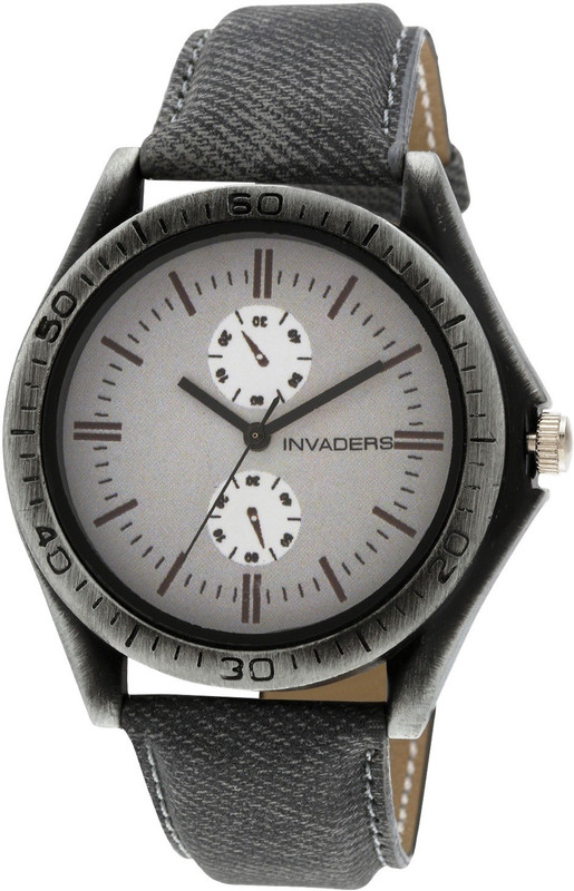 Invaders INV-CURN-GRY Curren Collection Chronograph pattern stylish Analog Watch - For Men Invaders INV-CURN-GRY Curren Collection Chronograph pattern stylish Analog Watch - For Men