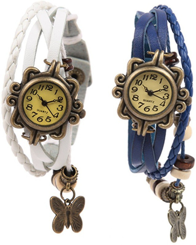 Felizo Girls Retro Color Analog Watch - For Girls