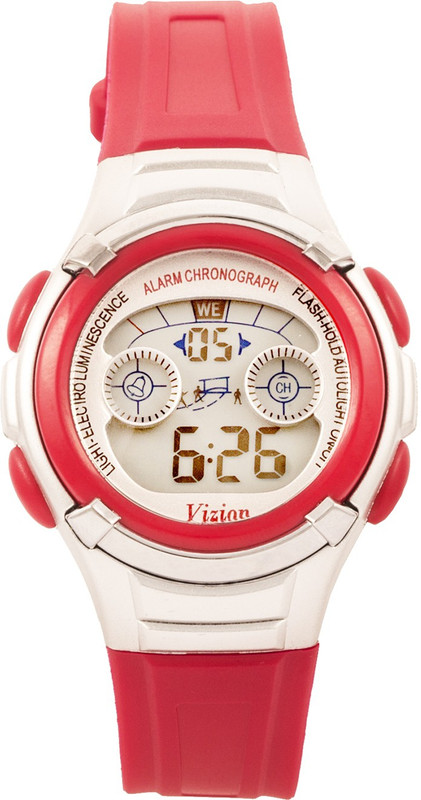 Vizion 8523B-1RED Sports Series Digital Watch - For Boys & Girls Vizion 8523B-1RED Sports Series Digital Watch - For Boys & Girls