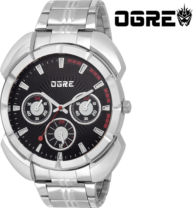 Ogre GY-004 Black Analog Watch - For Men