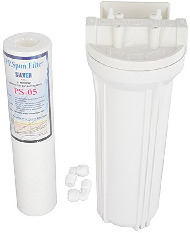 Aqua Frisch Prefilter with Kemflo spun and connectors Solid Filter Cartridge(5 micron, Pack of 2) Aqua Frisch Prefilter with Kemflo spun and connectors Solid Filter Cartridge(5 micron, Pack of 2)