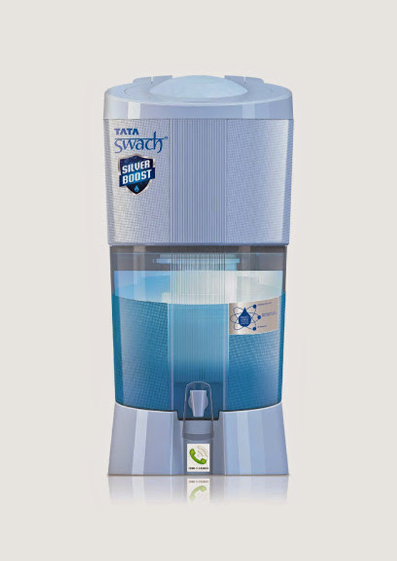 Tata Swach Silver Boost Aqua 27 L Gravity Based Water Purifier(Blue)