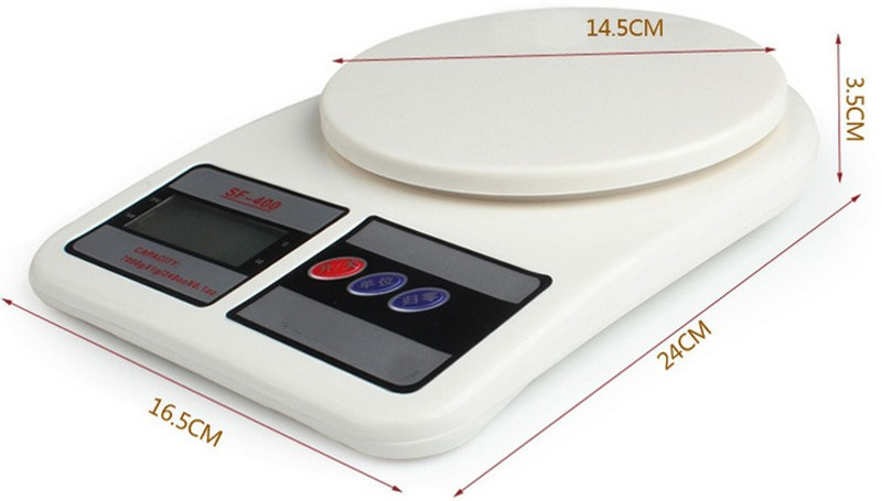 E-DEAL 10 kg Electronic Weighing Scale(White)