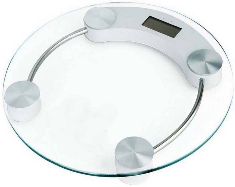 Lion Thick Tempered Glass Weighing Scale(Silver)