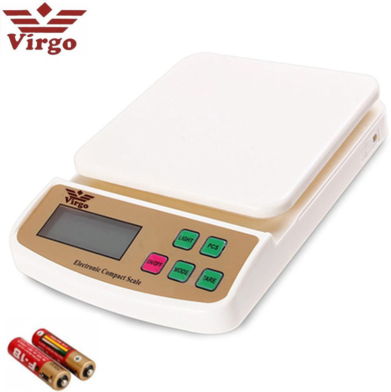 Virgo Stealodeal SF-400A Digital Kitchen Electronic With Inbuilt Batteries Weighing Scale(White)