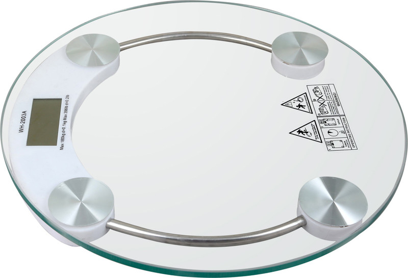 Zblack Electronic Digital Weighing Scale(Silver)