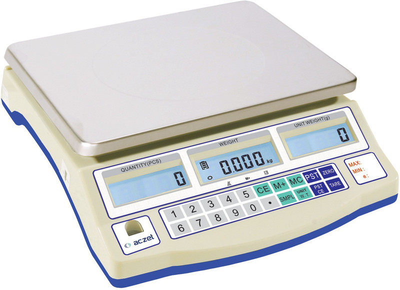 aczet Digital Electronic Table Top Scale Weighing Scale(White)