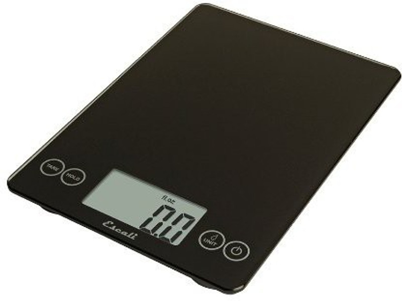 Escali Arti Glass Digital 15 Lb / 7 Kg, Ink Black Weighing Scale(Black)