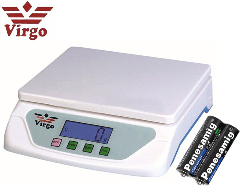 Virgo Stealodeal Multipurpose 25kg With Inbuilt Batteries Weighing Scale(White)