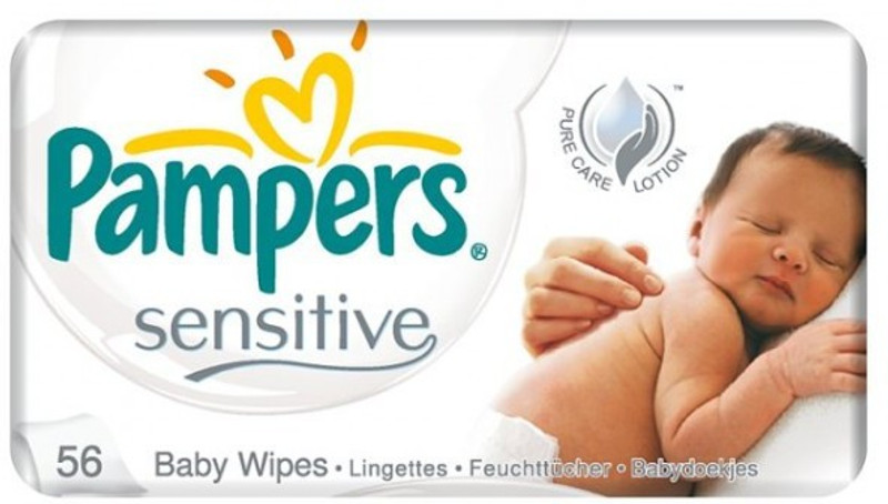 Pampers Imported Sensitive Pure Care Lotion(56 Pieces)
