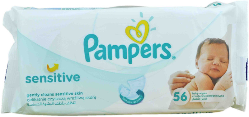 Pampers SENSITIVE ( MADE IN SPAIN) FRAGRANCE FREE(56 Pieces)