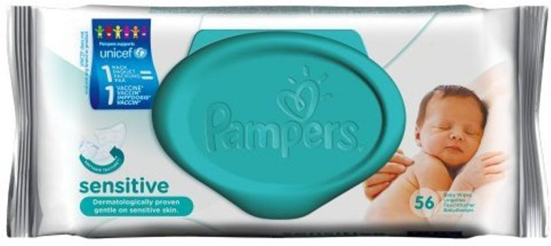Pampers Baby Wipes Sensitive(56 Pieces)