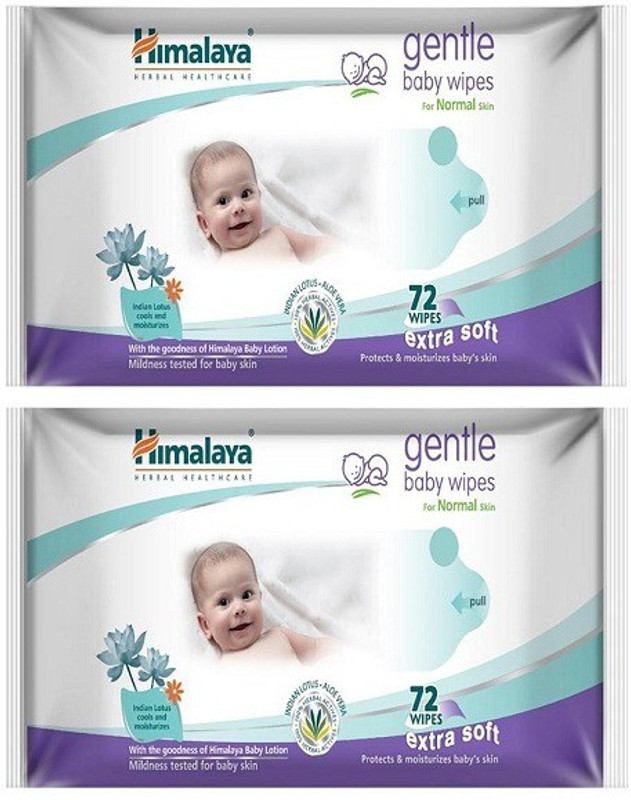 Himalaya Gentle Baby wipes(2 Pieces)