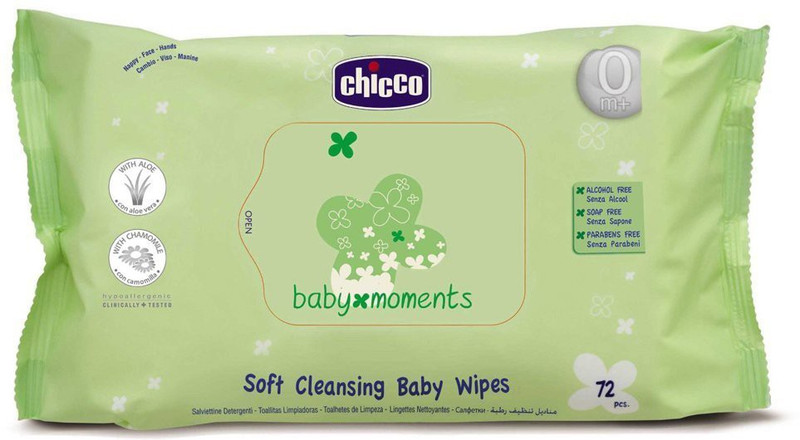 Chicco Cleansing Wipes(72 Pieces)
