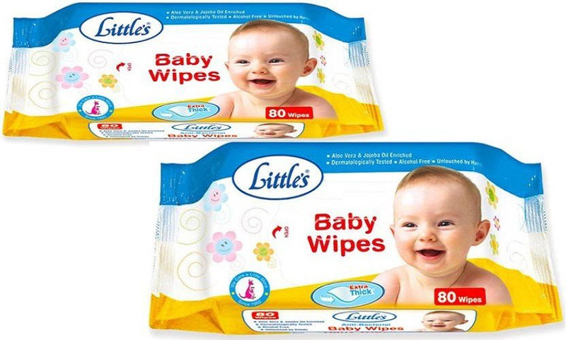 Chhote Janab Little's Soft Cleansing Baby Wipes (Pack of 2, 80 Wipes)(2 Pieces)