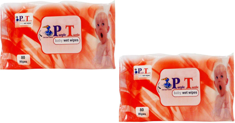 Mamaboo Purple Turtle Baby Wet Wipes(2 Pieces)