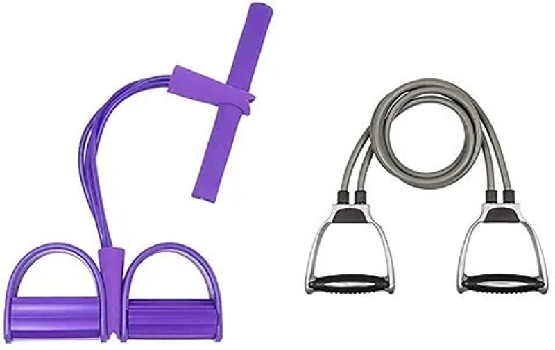 whinsy Double Toning Tube & Pull Reducer Home Gym Workout Equipment Fitness Accessory Resistance Tube(Multicolor)
