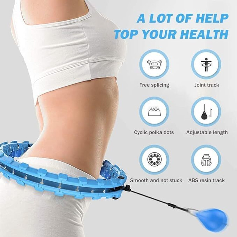 Trishaan Premium Smart Fitness Hula Hoop with Weighted Swing Ball Hula Hoop(Diameter - 130 cm)