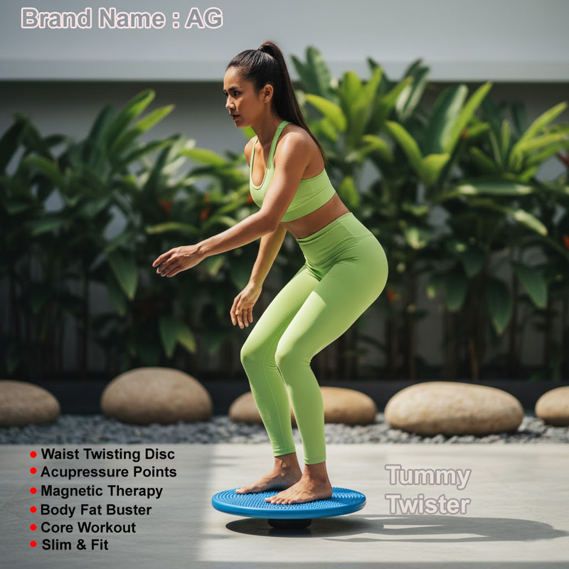 A G Enterprises Waist Twisting Disc for Abs & Core Workout, Slimming Machin Ab Exerciser(Multicolor)