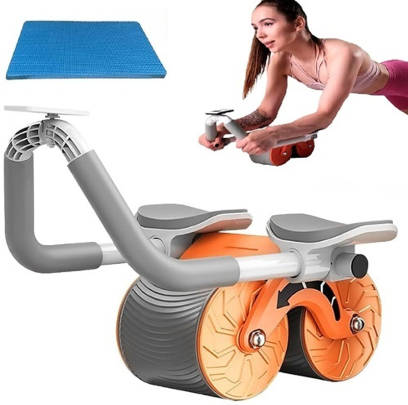 OBIXO 2023 New Ab roller Wheel, Automatic Rebound 2 In 1 For Abs Workout Ab Exerciser Ab Exerciser(Multicolor)
